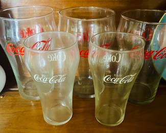 Vintage Coca- Cola  glasses 