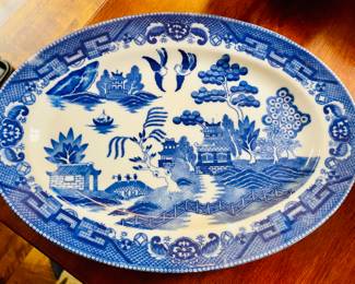 1940's Blue Willow Platter