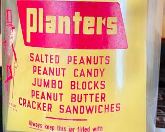 1950's Planter's Counter Jar, no lid
