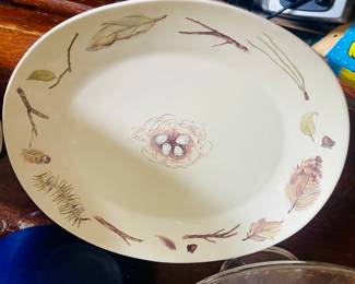 Bird nest platter. 