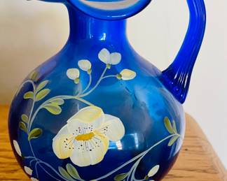 Fenton Hand-painted pitcher
