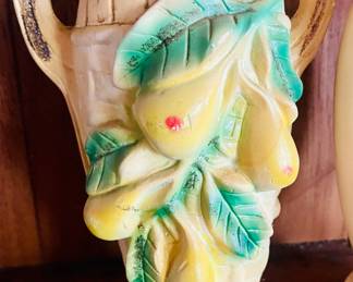 Vintage chalk ware vase