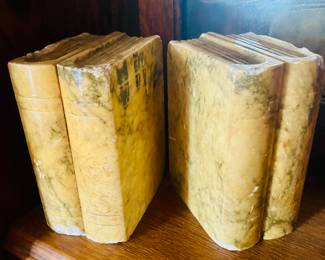 Alabaster bookends 