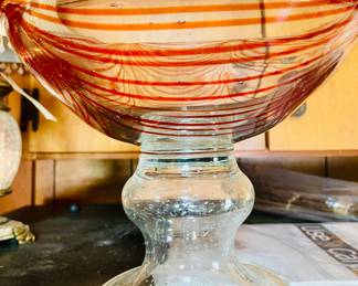 Blown Glass Compote