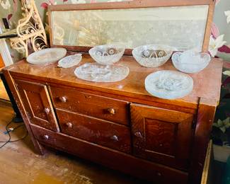 Antique Mission Style Buffet