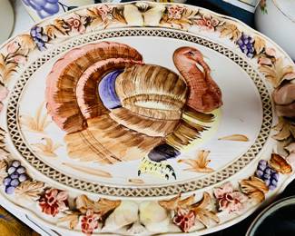 Vintage Turkey Platter