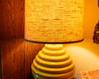 MCM Yellow Beehive Lamp