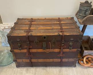 Antique trunk $225, 37" wide, 21"deep, 24" tall