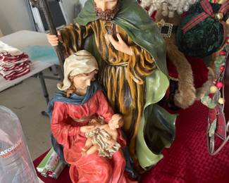 ceramic Mary, Joseph and Jesus $60 excellent condition