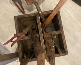 various antique tools priced separately