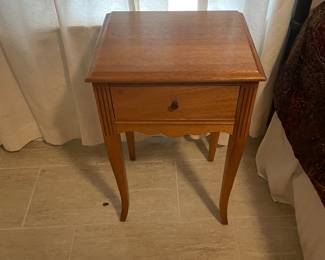 bedside table maple $60