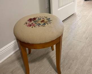 needle point stool $50