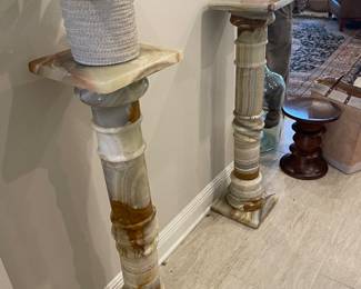 gorgeous onyx pedestals $280 each