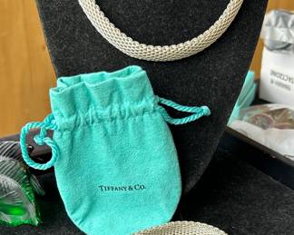 Tiffany silver necklace, bracelet 