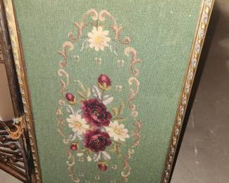 Framed needlepoint 