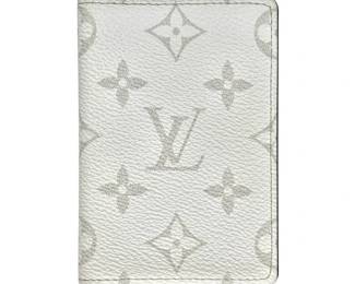 Louis Vuitton White Monogram Taigarama Pocket Organizer