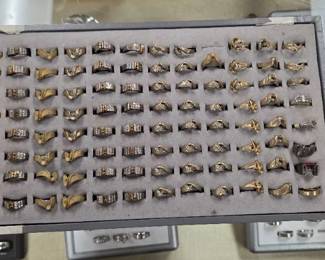 Jewelry Store Ring Sample Tray - Many with Stones