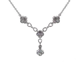 1.49 Carat Diamond Flower Y-Necklace