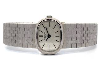 Cindy Cash’s Personally Owned Patek Philippe 'White Golden Ellipse' Collection Vintage Timepiece in 18k White Gold