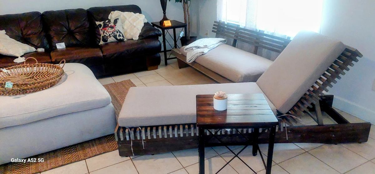 tur teak chase couch