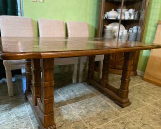 Dining Room Table — same as picture #6, just shown smaller without the two extension pieces.