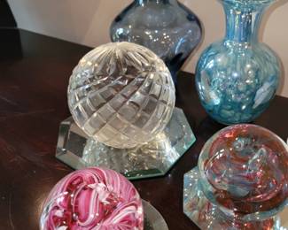 Glass paperweights