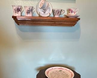 Plant Stand; Cup & Saucers; Wall Shelf; Wall Pictures