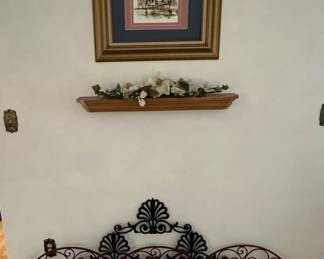 Ornate Metal Wall Decor; Pictures; Wall Shelves