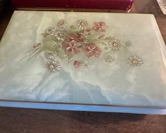 Alabaster Jewelry Box