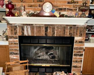 Oil Lamps; Mantle Clock; Bells; Magazine Rack; Decor