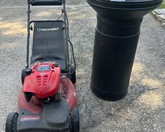 Troy Bilt 21" Self Propelled Mower with Electric Start; Lawn Funnel