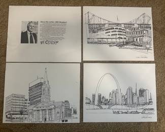 St. Louis Collector’s Prints Signed by artist Bob Olendorf