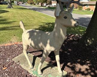 Large Concrete Deer/ Buck- You must bring help to lift and load