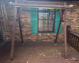 Wooden Frame for Patio Swing