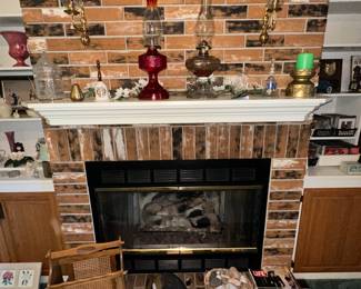 Oil Lamps; Candles; Bells; Magazine Rack; Life Magazines