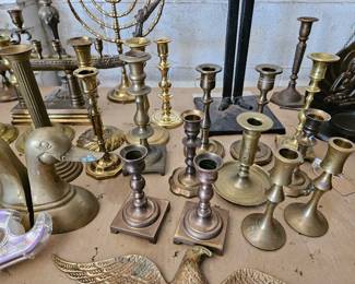 Brass candlesticks