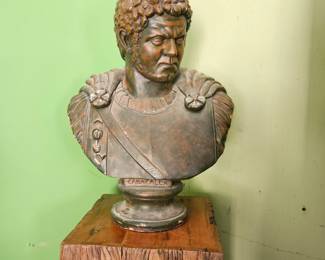 Roman Emperor Caracalla bust statue