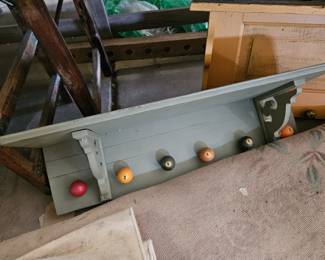 Pool ball coat rack