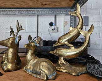 Brass dolphins