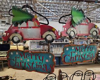 Die-cut christmas decorations