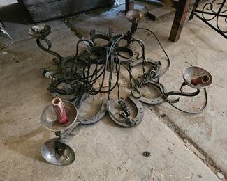 Horseshoe chandelier