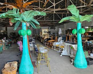Metal palm trees
