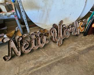 3D New york metal wall art