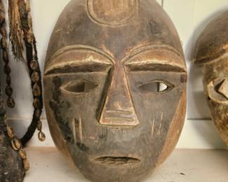 African wood mask