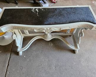Cowhide top table