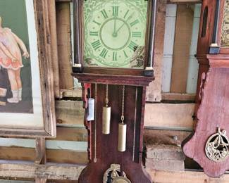 1800's Dutch Frisian "staartklok" or "tail clock".