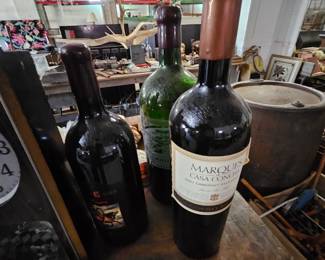 Giant wine bottles