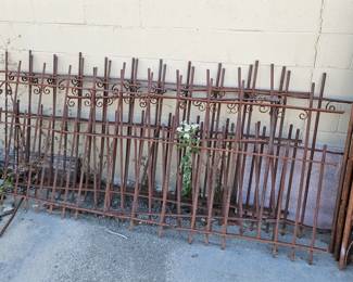 Wrought iron fence