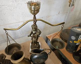 Brass lamp scale
