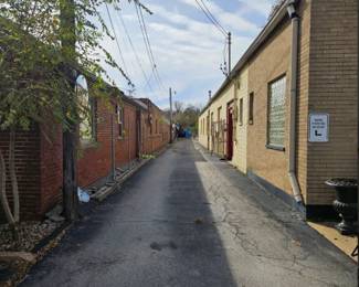 Alley to the back of the building